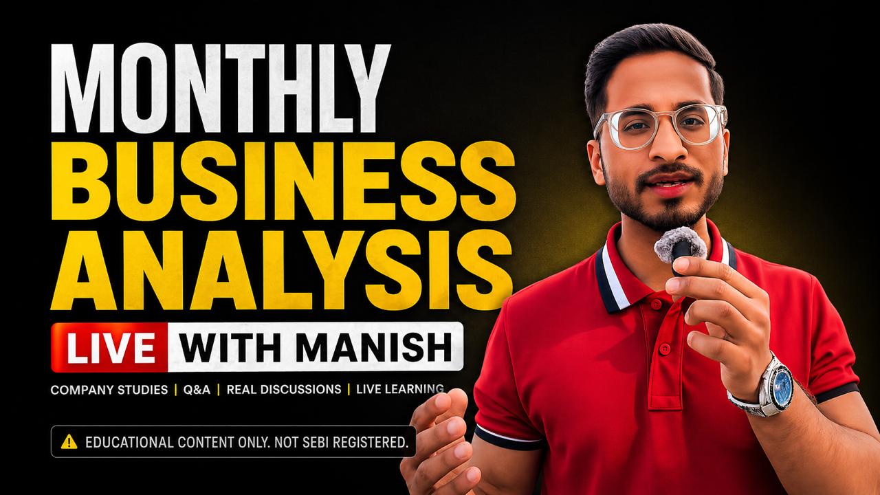 "Monthly Business Analysis Live with Manish"